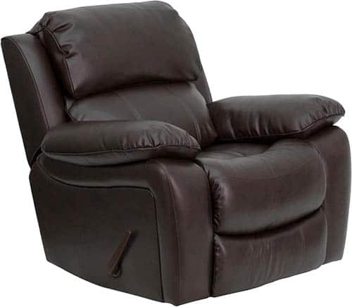 Flash Furniture Brown LeatherSoft Rocker Recliner