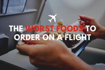 worst foods to order on a flight